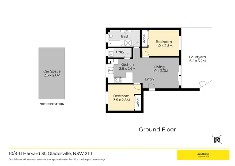 Floorplan of Homely apartment listing, 10/9-11 Harvard Street, Gladesville NSW 2111