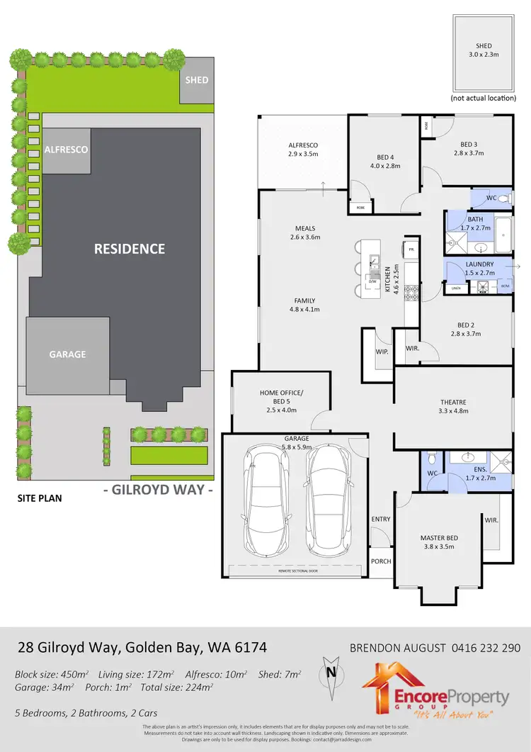 Floorplan of Homely house listing, 28 Gilroyd Way, Golden Bay WA 6174