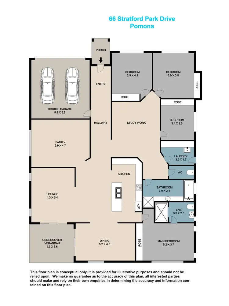 Floorplan of Homely house listing, 66 Stratford Park, Pomona QLD 4568