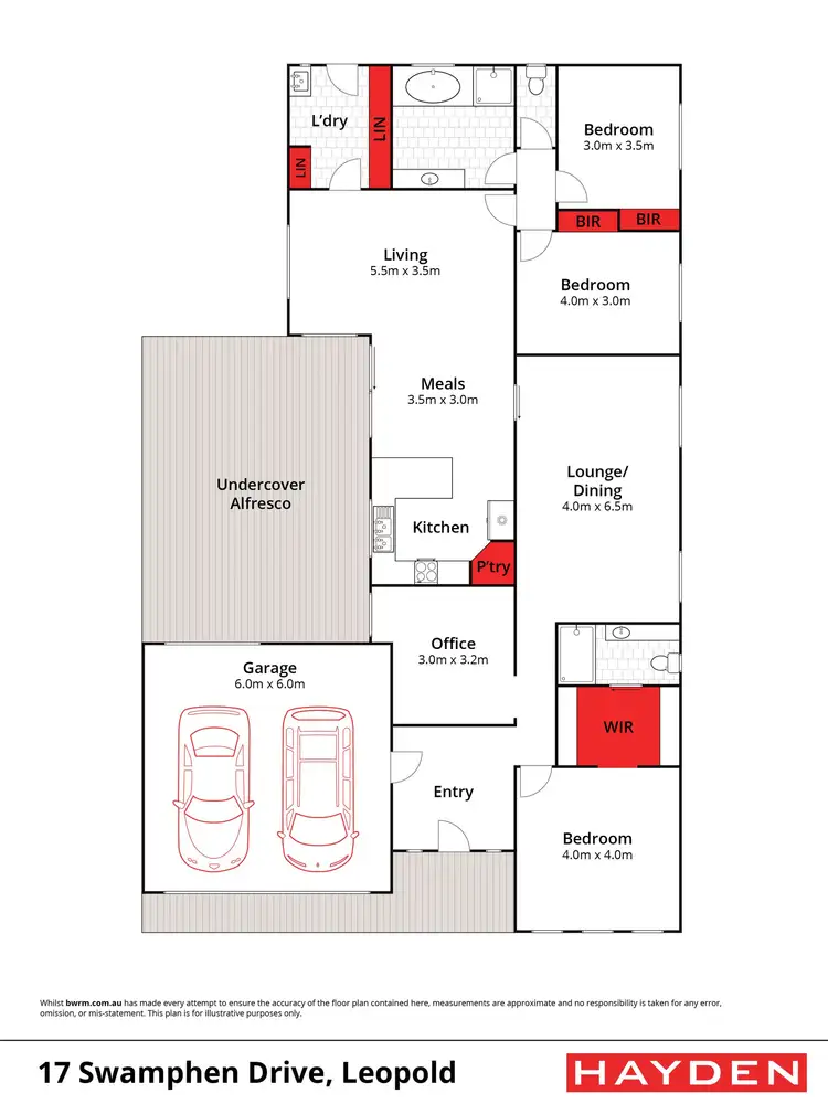 Floorplan of Homely house listing, 17 Swamphen Drive, Leopold VIC 3224