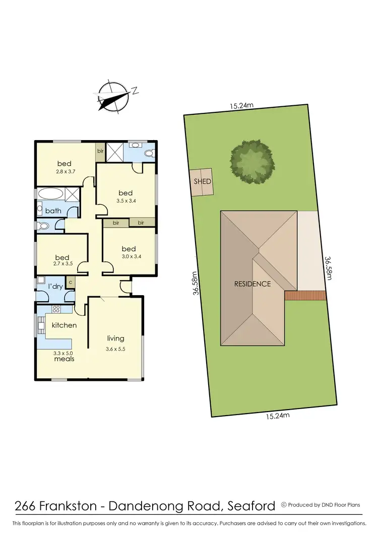 Floorplan of Homely house listing, 266 Frankston-Dandenong Road, Seaford VIC 3198