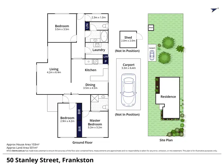 Floorplan of Homely house listing, 50 Stanley Street, Frankston VIC 3199