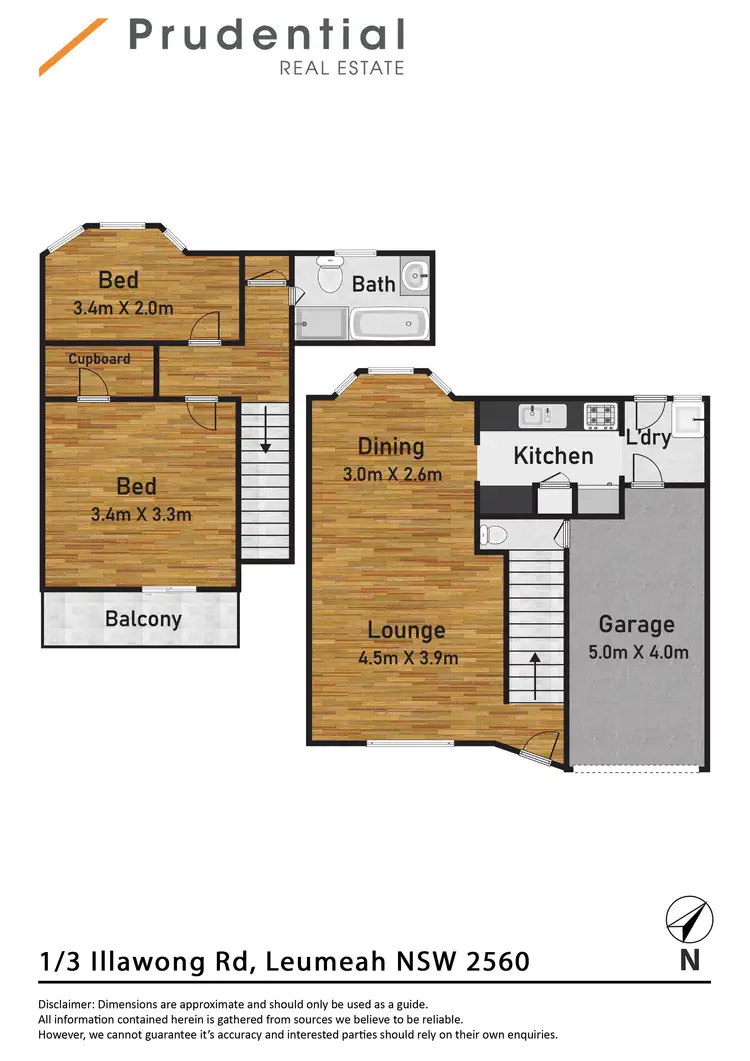 Floorplan of Homely townhouse listing, 1/3 Illawong Road, Leumeah NSW 2560