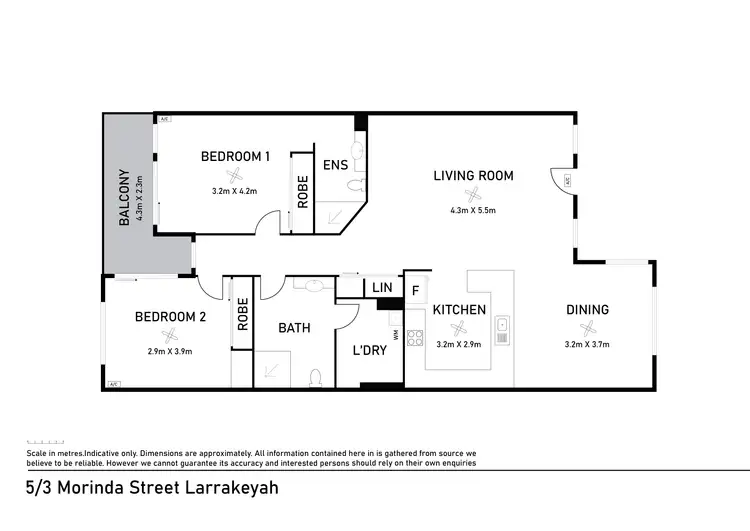 Floorplan of Homely apartment listing, 5/3 Morinda Street, Larrakeyah NT 820