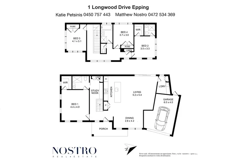 Floorplan of Homely house listing, 1 Longwood Drive, Epping VIC 3076