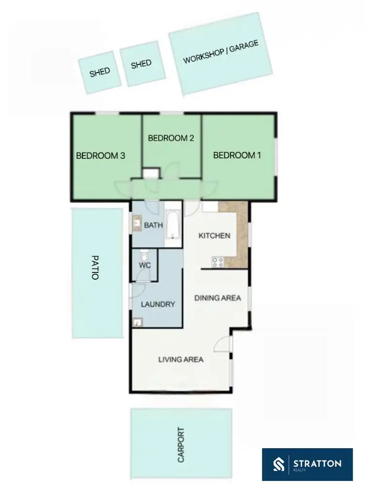 Floorplan of Homely house listing, 20 Foxwood Way, Langford WA 6147