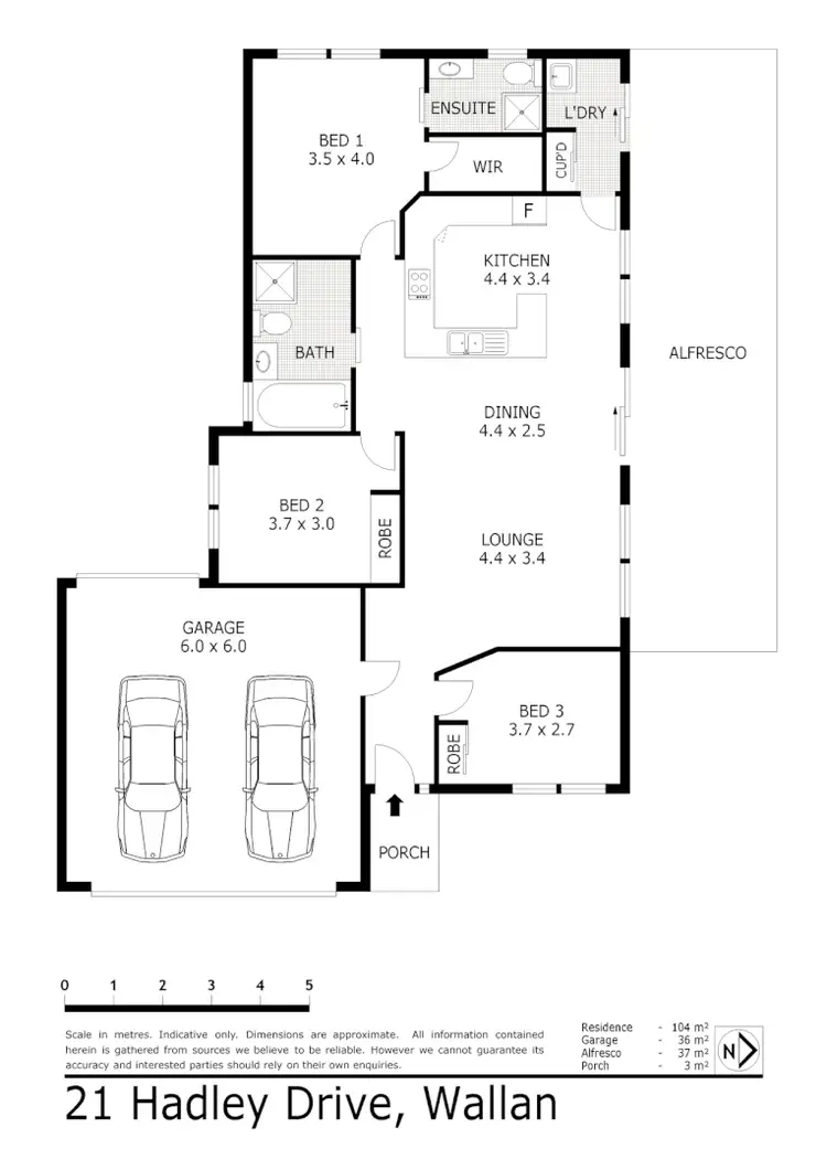 Floorplan of Homely house listing, 21 Hadley Drive, Wallan VIC 3756