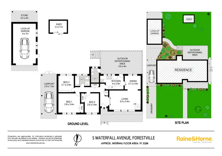 Floorplan of Homely house listing, 5 Waterfall Avenue, Forestville NSW 2087