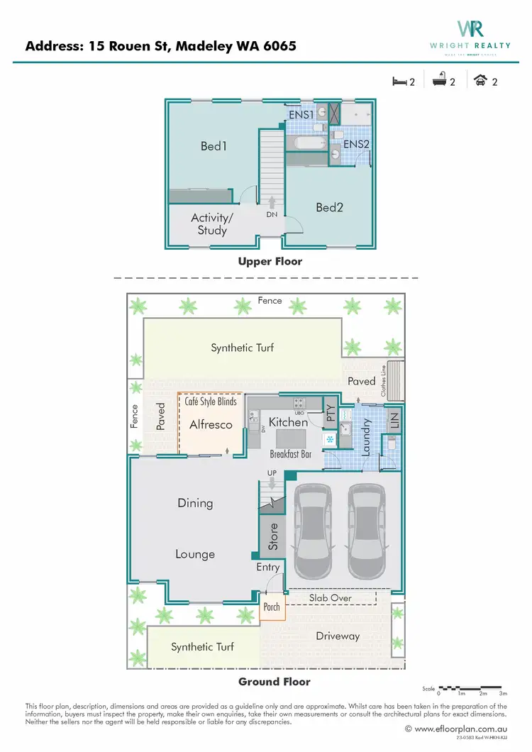 Floorplan of Homely house listing, 15 Rouen Street, Madeley WA 6065