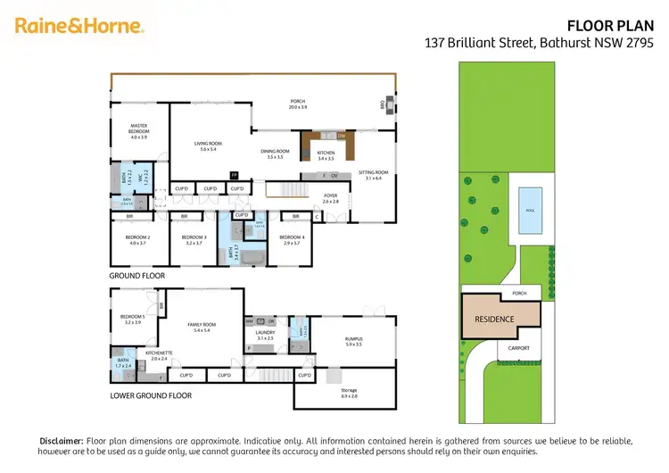 Floorplan of Homely house listing, 137 Brilliant Street, Bathurst NSW 2795