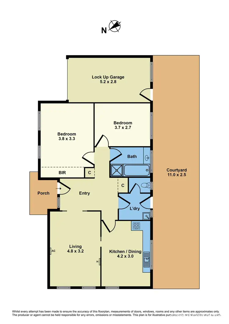 Floorplan of Homely block of units listing, 15 Urwin Street, Yarraville VIC 3013