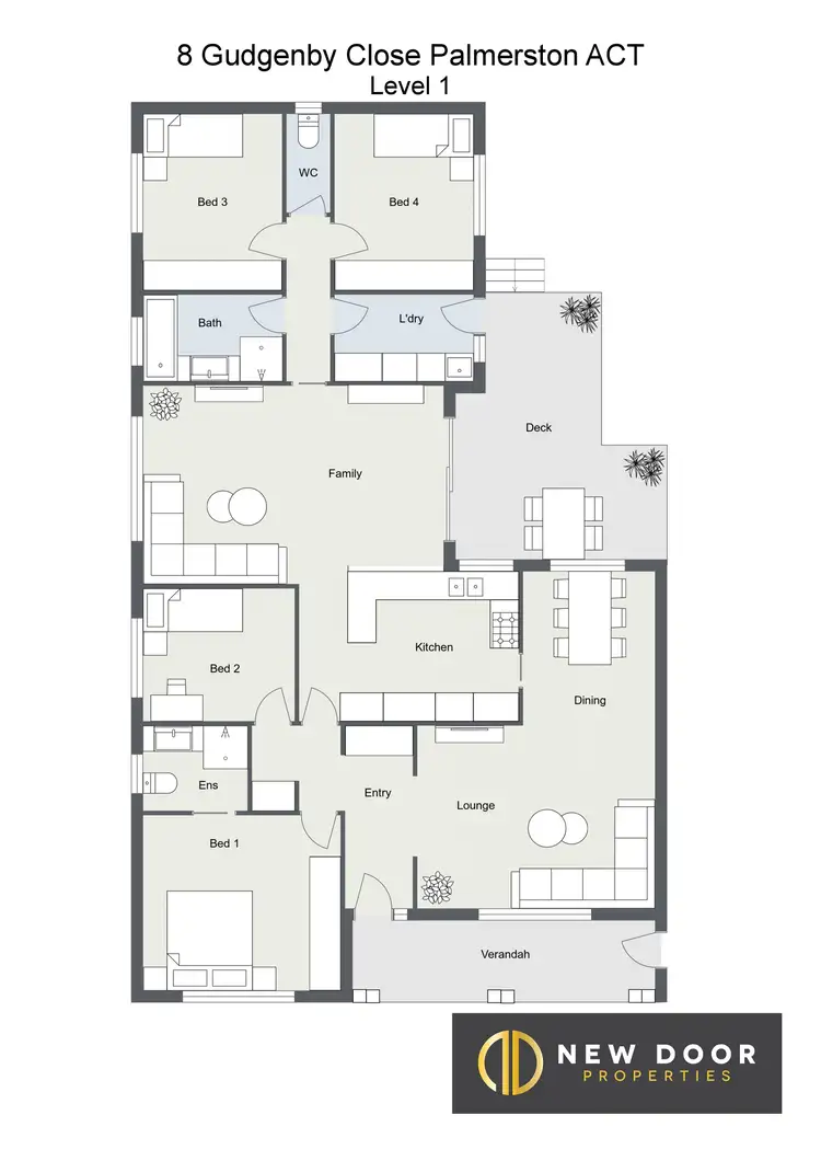 Floorplan of Homely house listing, 8 Gudgenby Close, Palmerston ACT 2913