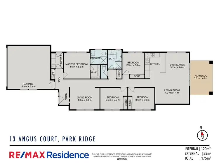 Floorplan of Homely house listing, 13 Angus Court, Park Ridge QLD 4125