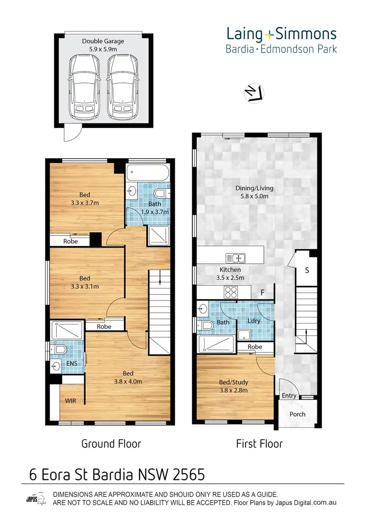 Floorplan of Homely house listing, 6 Eora Street, Bardia NSW 2565