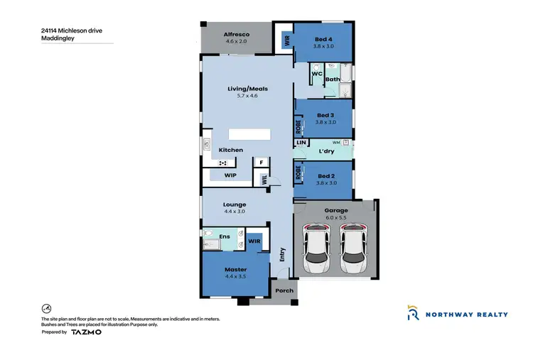 Floorplan of Homely house listing, 14 Michelson Drive, Maddingley VIC 3340