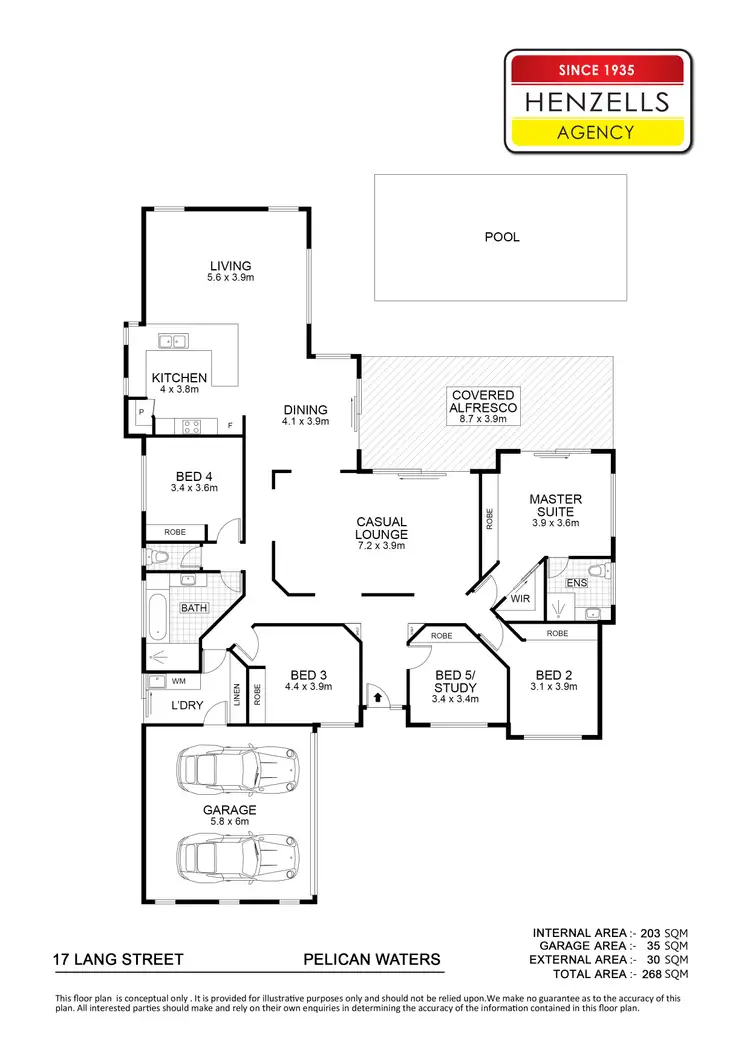 Floorplan of Homely house listing, 17 Lang Street, Pelican Waters QLD 4551