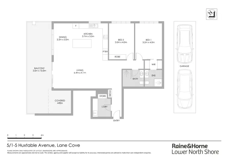 Floorplan of Homely apartment listing, 5/1-5 Huxtable Avenue, Lane Cove NSW 2066