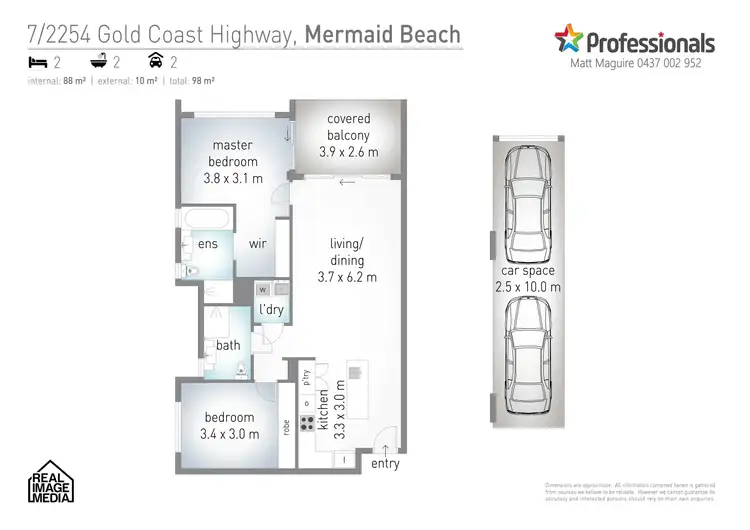 Floorplan of Homely unit listing, 7/2254 Gold Coast Highway, Mermaid Beach QLD 4218