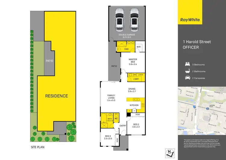 Floorplan of Homely house listing, 1 Harold Street, Officer VIC 3809