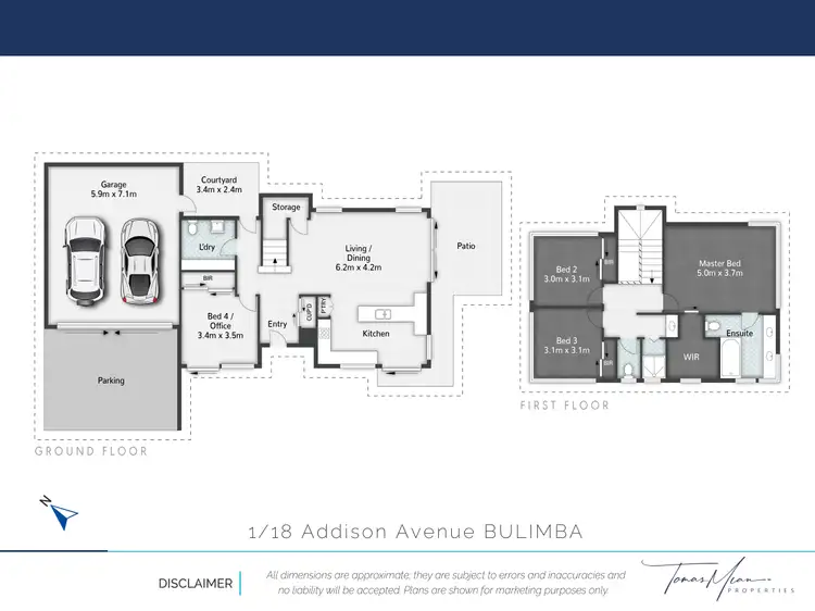 Floorplan of Homely house listing, 1/18 Addison Avenue, Bulimba QLD 4171