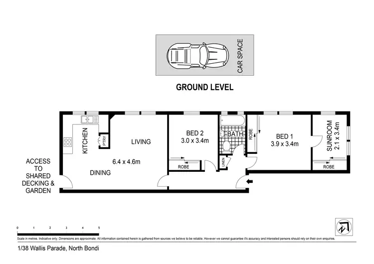 Floorplan of Homely apartment listing, 1/38 Wallis Parade, North Bondi NSW 2026