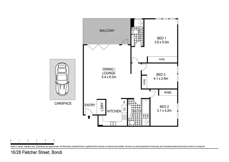 Floorplan of Homely apartment listing, 16/28-30 Fletcher Street, Bondi NSW 2026