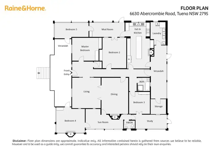 Floorplan of Homely rural property listing, 6630 Abercrombie Road, Tuena NSW 2583