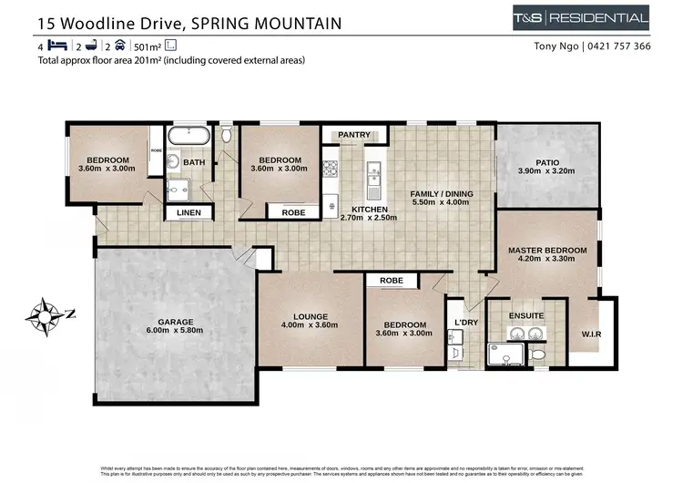 Floorplan of Homely house listing, 15 Woodline Drive, Spring Mountain QLD 4300
