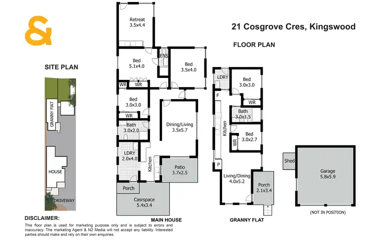 Floorplan of Homely house listing, 21 Cosgrove Crescent, Kingswood NSW 2747