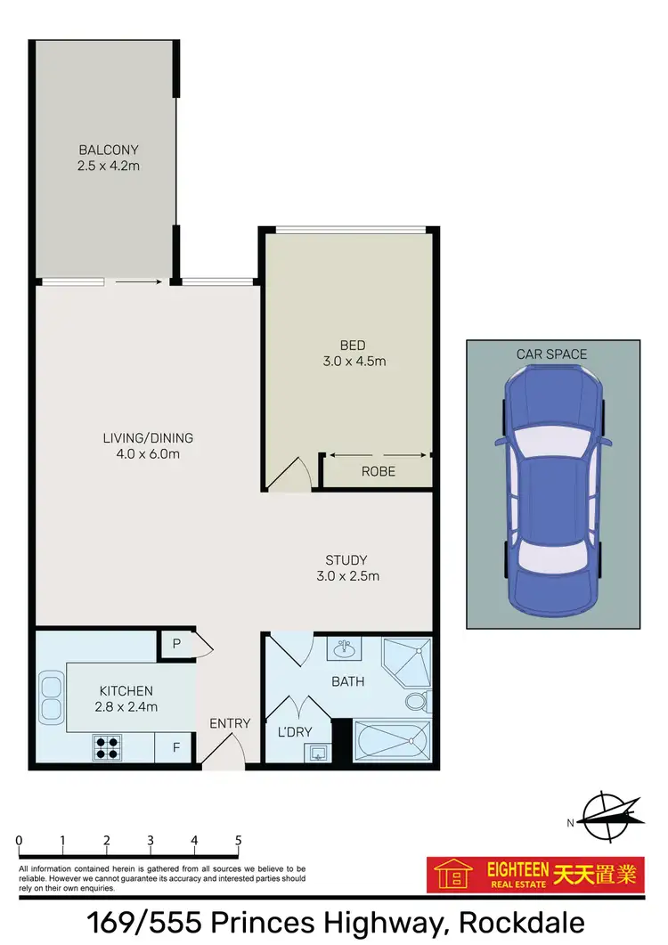 Floorplan of Homely apartment listing, 169/555 Princes Highway, Rockdale NSW 2216