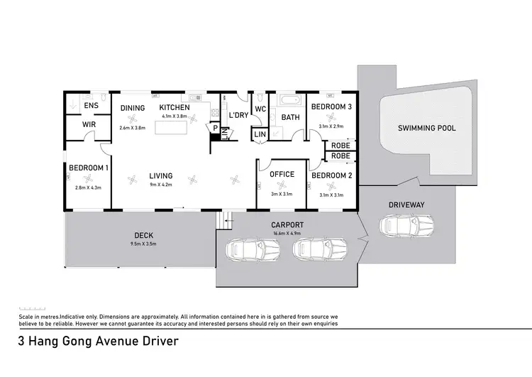 Floorplan of Homely house listing, 3 Hang Gong Avenue, Driver NT 830