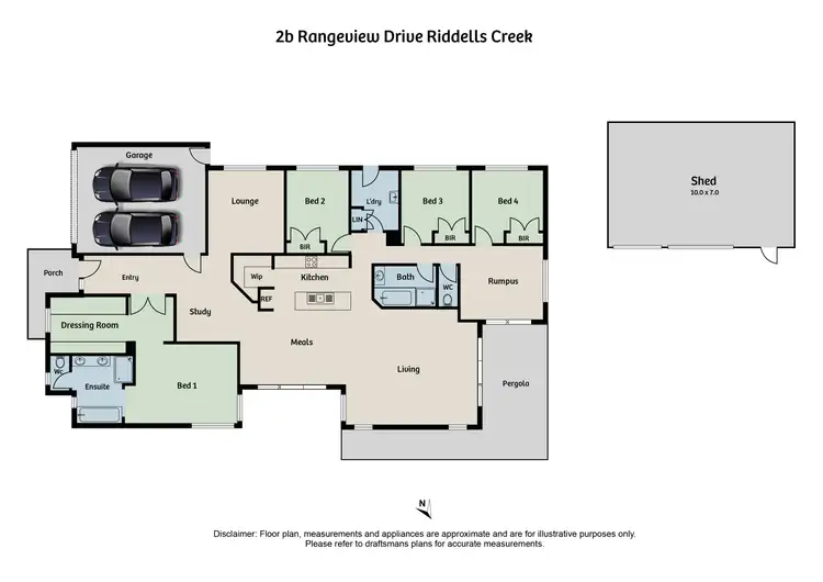 Floorplan of Homely house listing, 2b Rangeview Drive, Riddells Creek VIC 3431