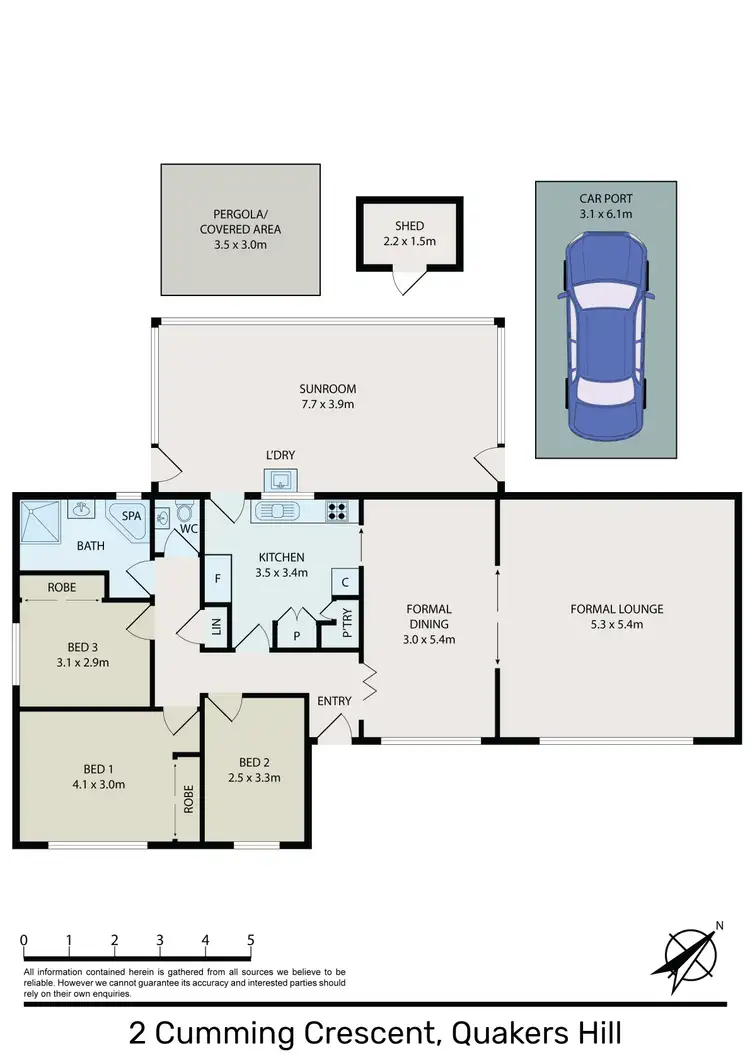 Floorplan of Homely house listing, 2 Cumming Crescent, Quakers Hill NSW 2763