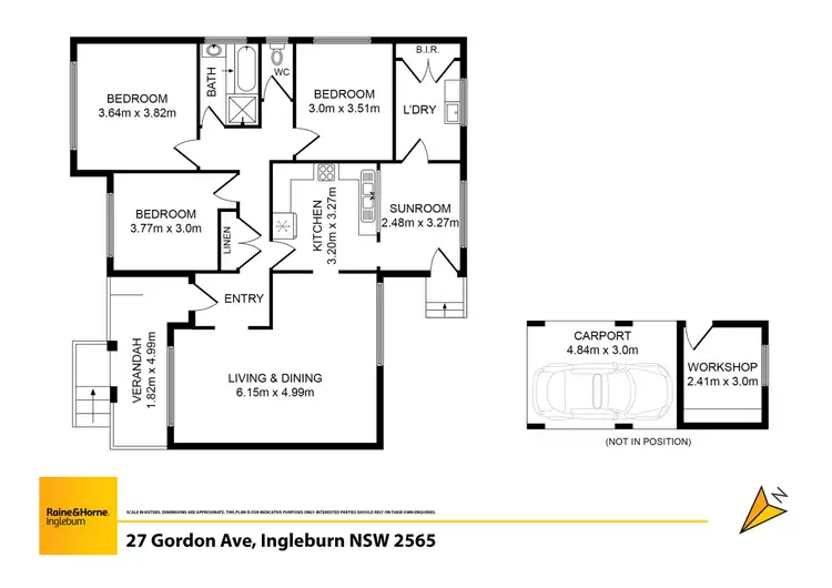 Floorplan of Homely house listing, 27 Gordon avenue, Ingleburn NSW 2565