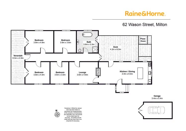 Floorplan of Homely house listing, 62 Wason Street, Milton NSW 2538