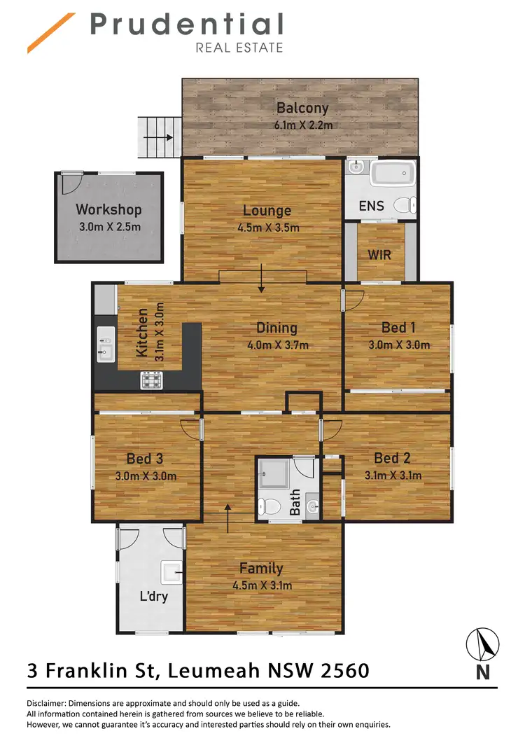 Floorplan of Homely house listing, 3 Franklin Street, Leumeah NSW 2560