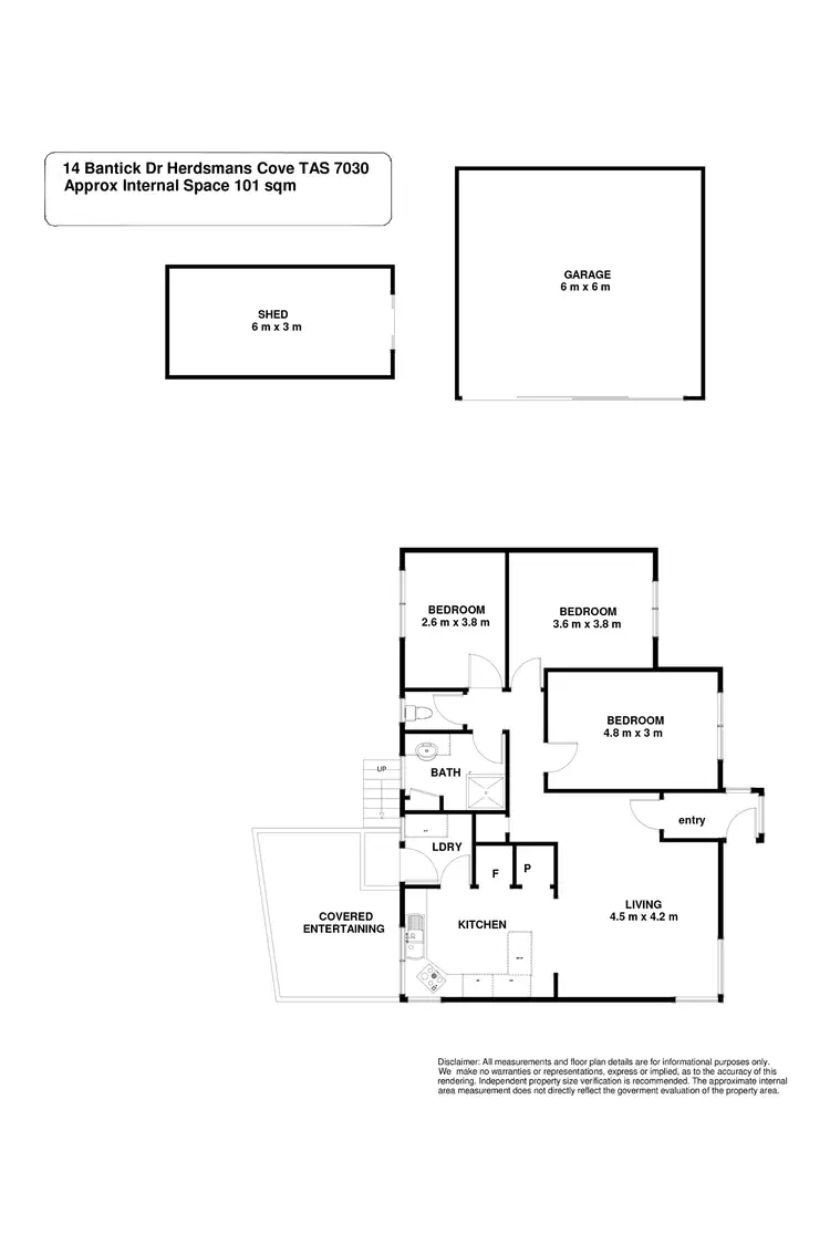 Floorplan of Homely house listing, 14 Bantick Drive, Herdsmans Cove TAS 7030