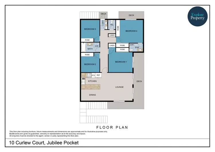 Floorplan of Homely house listing, 10 Curlew Court, Jubilee Pocket QLD 4802
