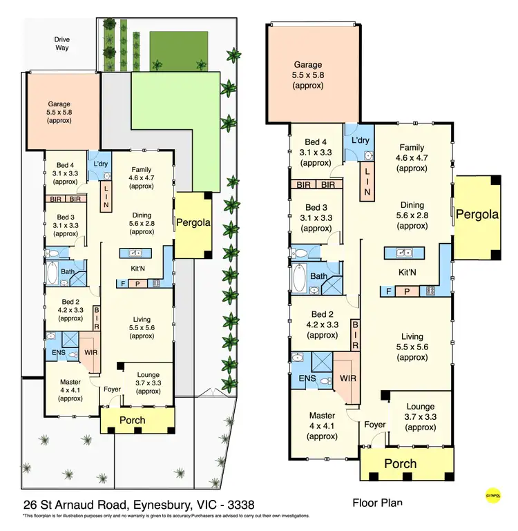 Floorplan of Homely house listing, 26 St Arnaud Road, Eynesbury VIC 3338