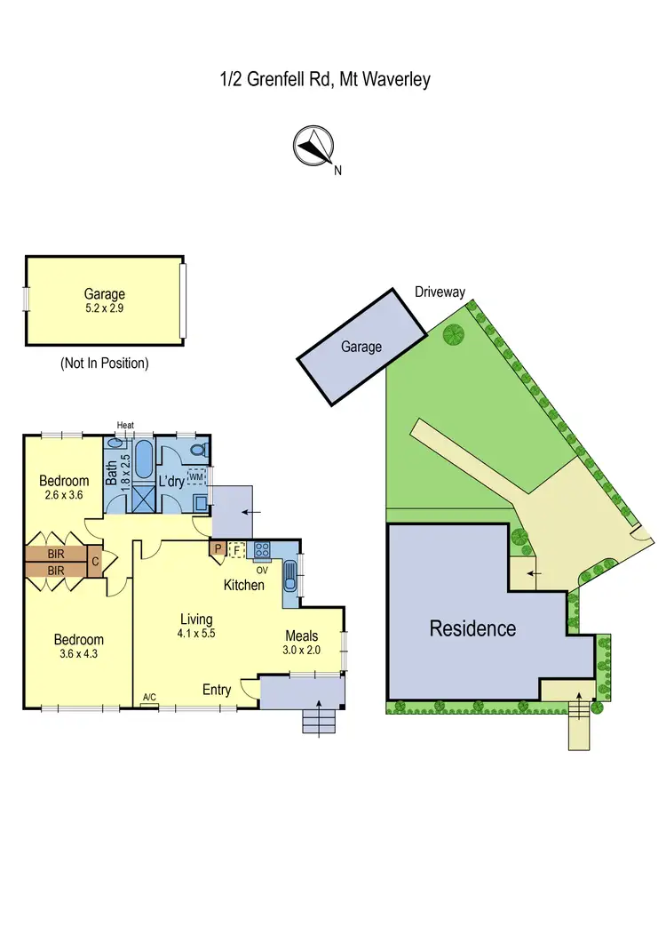 Floorplan of Homely unit listing, 1/2 Grenfell Rd, Mount Waverley VIC 3149