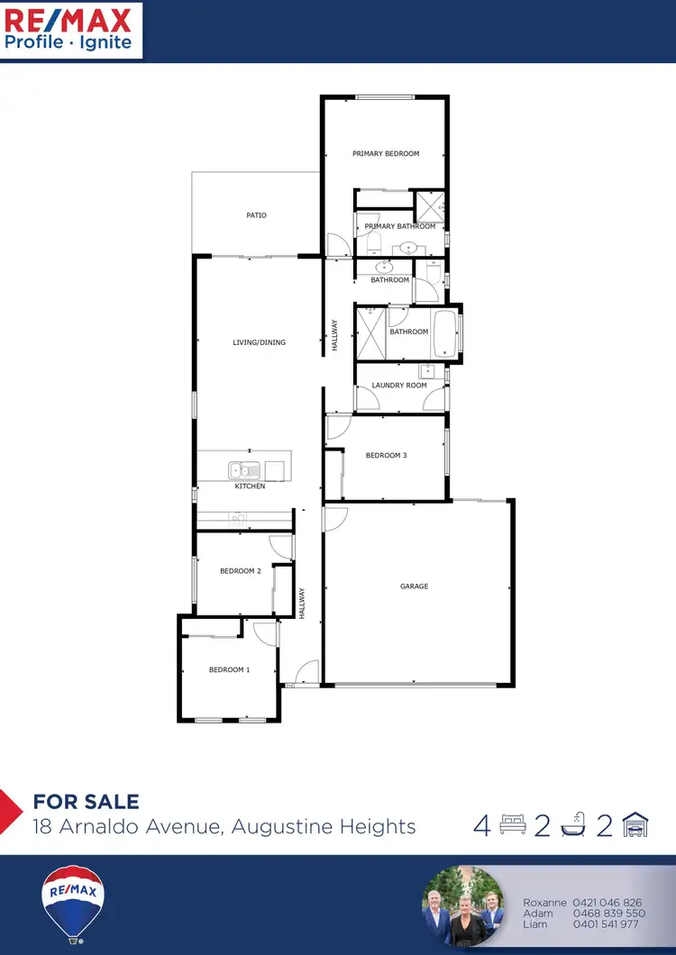 Floorplan of Homely house listing, 18 Arnaldo Avenue, Augustine Heights QLD 4300
