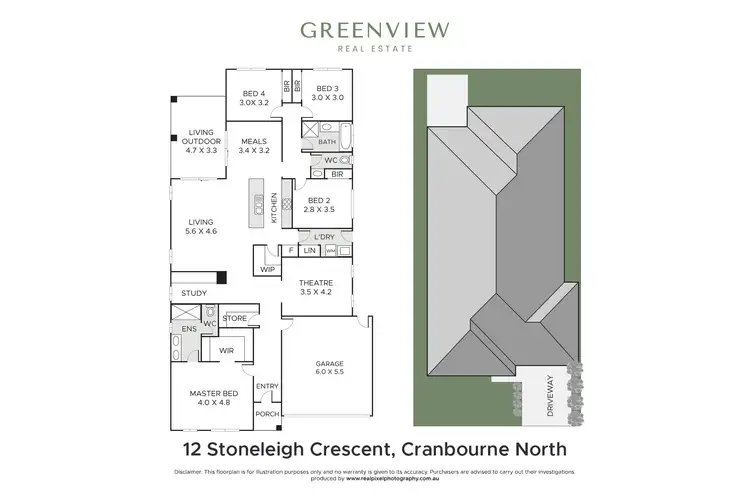 Floorplan of Homely house listing, 12 Stoneleigh Road, Cranbourne North VIC 3977