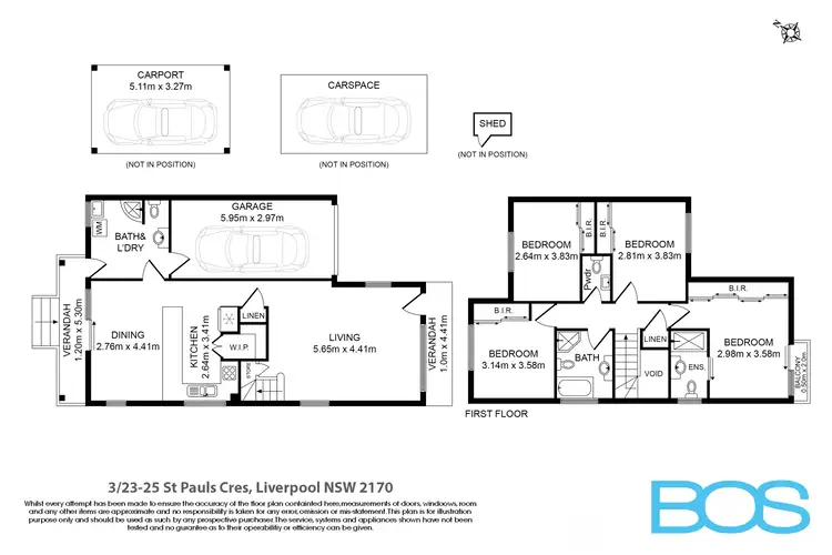 Floorplan of Homely townhouse listing, 3/23-25 St Pauls Crescent, Liverpool NSW 2170
