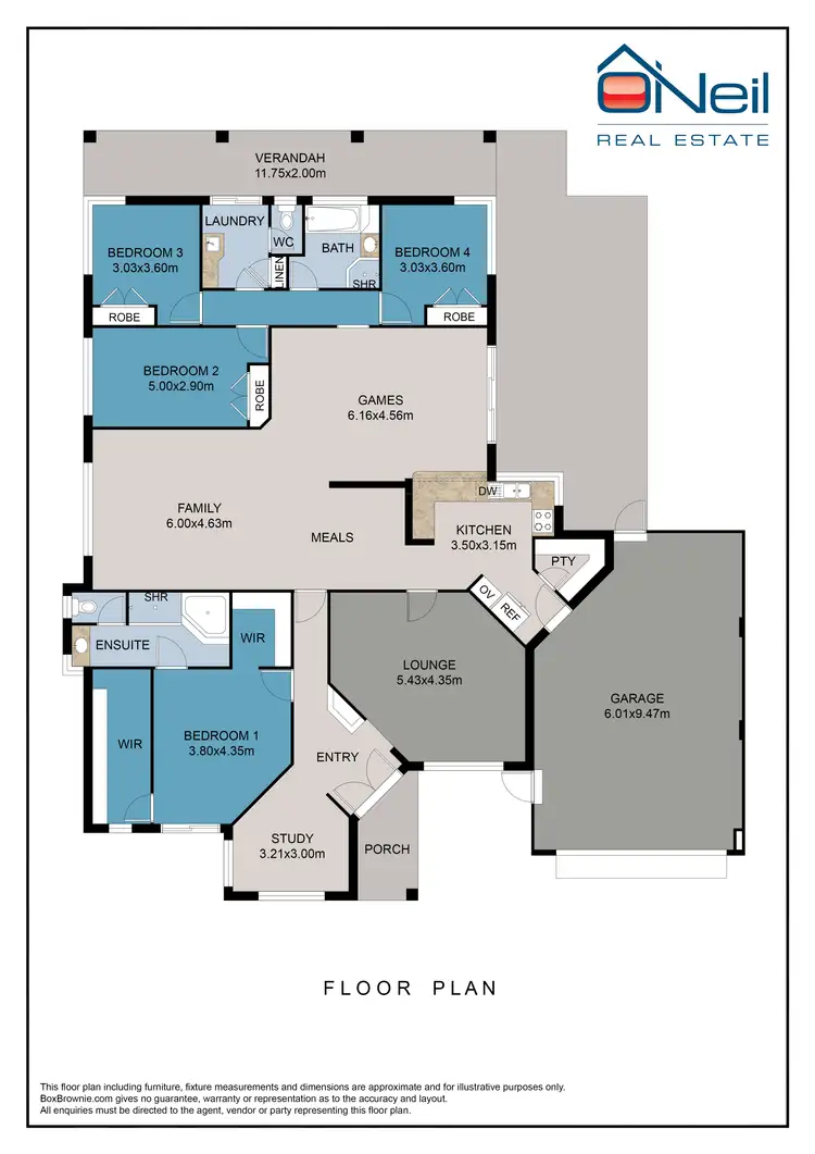 Floorplan of Homely house listing, 7 Crossing View, Byford WA 6122