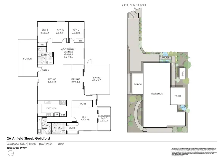 Floorplan of Homely house listing, 2A Attfield Street, Guildford WA 6055
