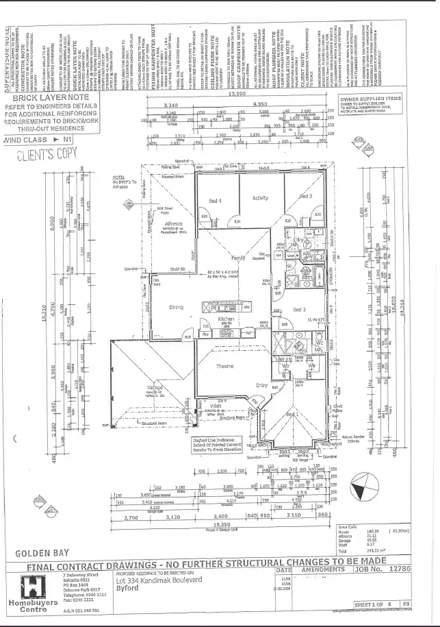 Floorplan of Homely house listing, 6 Kandimak Boulevard, Byford WA 6122