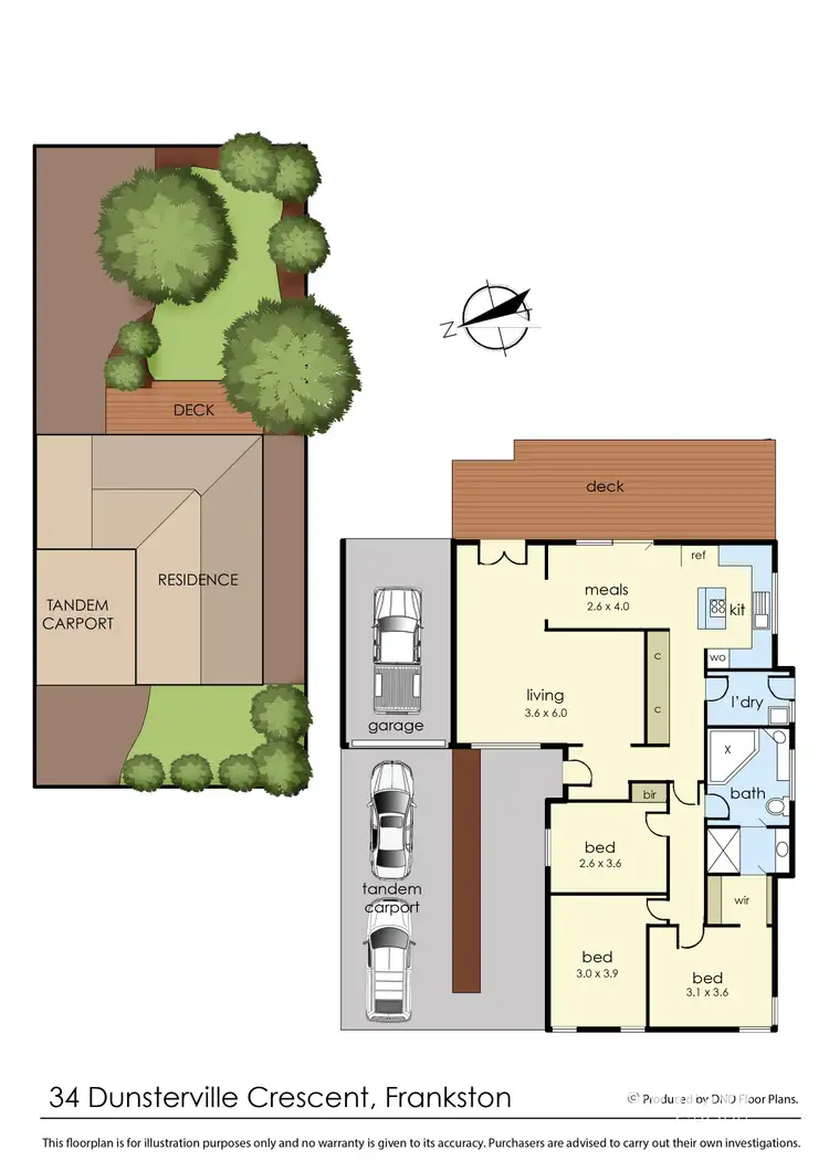 Floorplan of Homely house listing, 34 Dunsterville Crescent, Frankston VIC 3199