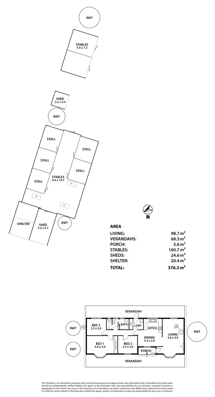 Floorplan of Homely rural property listing, 134 Size Road, Oakbank SA 5243