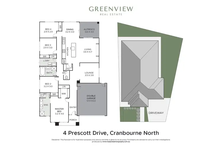 Floorplan of Homely house listing, 4 Prescott Drive, Cranbourne North VIC 3977