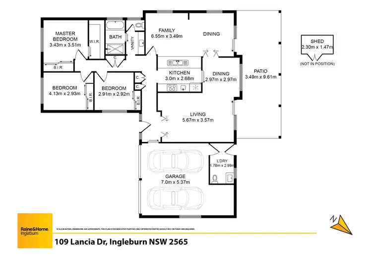 Floorplan of Homely house listing, 109 Lancia Drive, Ingleburn NSW 2565